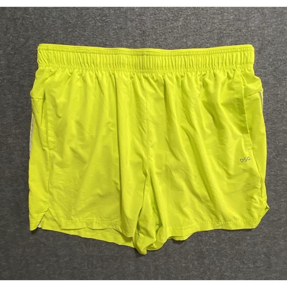 DSG Running Shorts Neon Yellow Athletic Gym Workout Shorts Women's Size XL